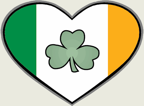 Irish Shamrock Heart